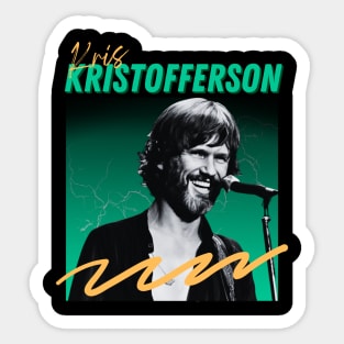 kris kristofferson***original retro Sticker